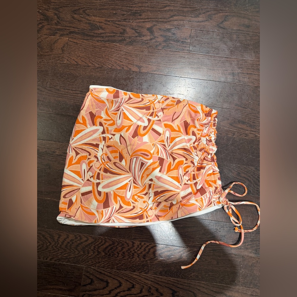 L*SPACE: PRINTED SWIM COVER SKIRT - Picture 5 of 6